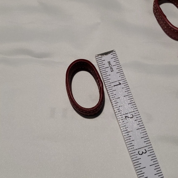 Coach Loop Repair/Spare Part w/ White Stitch - Picture 2 of 3